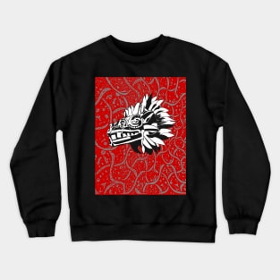 Red Quetzalcoatl Crewneck Sweatshirt